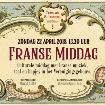 Franse middag | zo. 22 april 2018