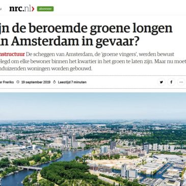 NRC (19 sept. ’19): Zijn de beroemde groene longen van Amsterdam in gevaar?